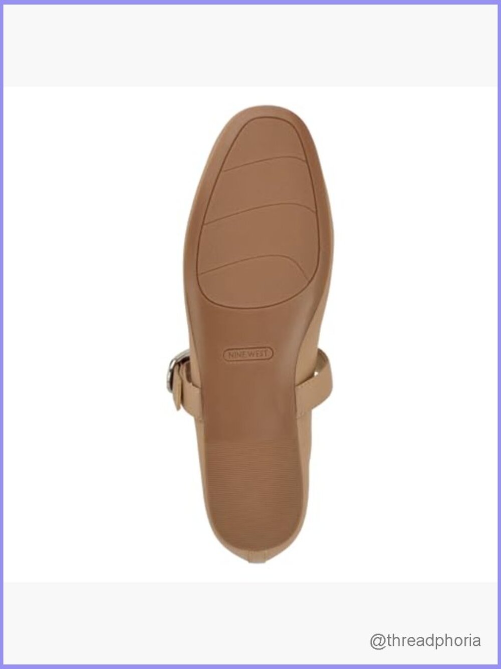 Almond Toe Mary Jane Flats with Buckle Strap - Picture 4 of 6
